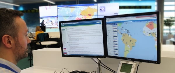 TravelTracker on screen