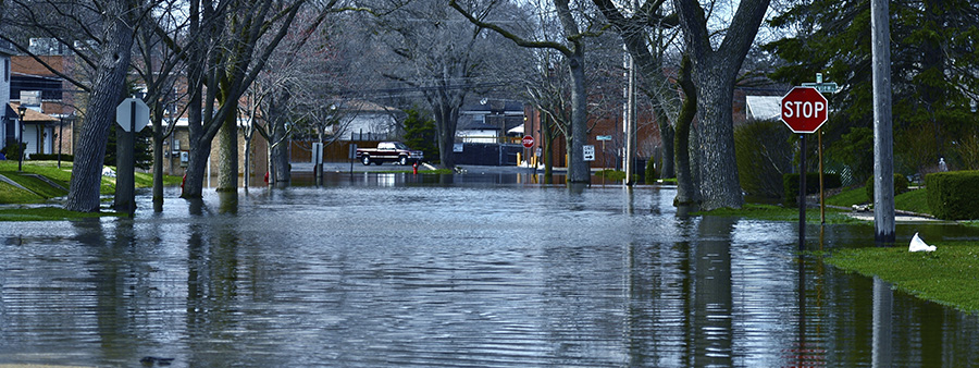 Flooded street